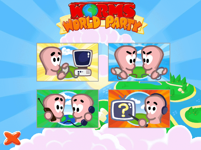 Worms World Party (Windows) screenshot: Main menu