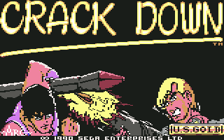 Crack Down (Commodore 64) screenshot: Title