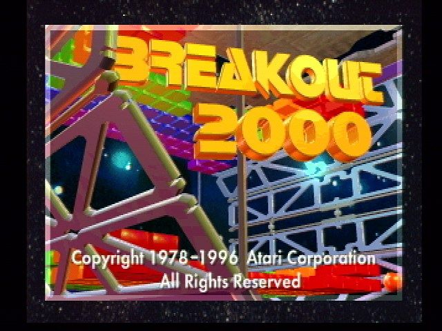 Breakout 2000 (Jaguar) screenshot: Title Screen