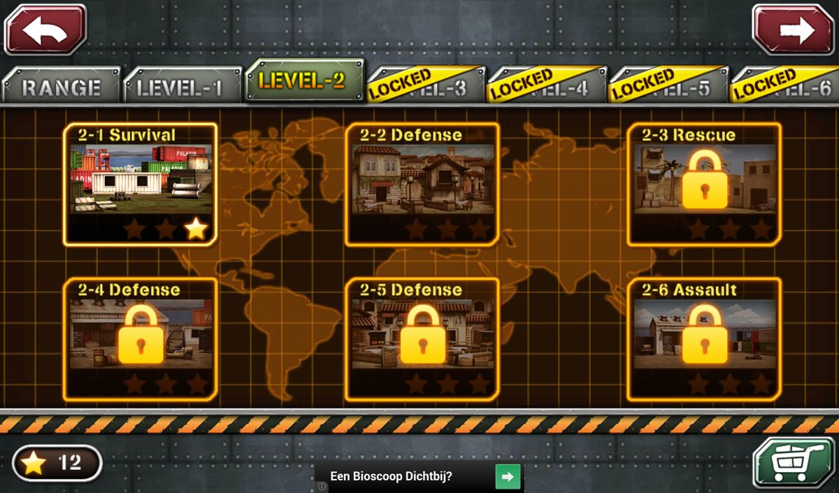 Gun Strike 2 (Android) screenshot: Mission progress