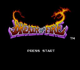 Breath of Fire (SNES) screenshot: Title