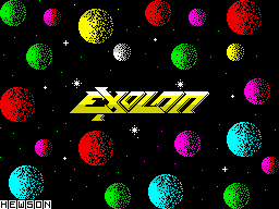 Exolon (ZX Spectrum) screenshot: Title screen