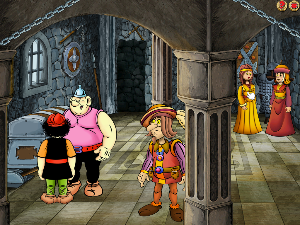 Kajko i Kokosz: Rozprawa z Hodonem (Windows) screenshot: Throne room