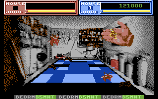 Exterminator (Commodore 64) screenshot: Watch out for that deadly hornet!