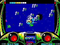 Extreme (ZX Spectrum) screenshot: This 'is' a group of fish after one mine exploded