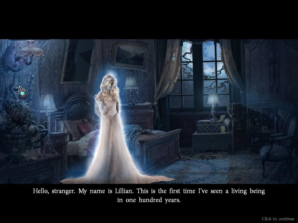 Dark Dimensions: City of Fog (Windows) screenshot: Lillian appears to you pleading to find her killer