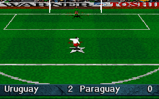 Striker '95 (DOS) screenshot: The penalty