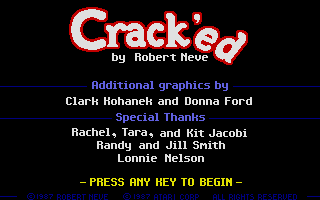 Crack'ed (Atari ST) screenshot: Title screen