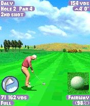 Tiger Woods PGA Tour 2004 (N-Gage) screenshot: Getting ready for the swing