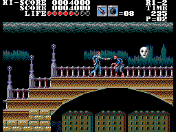 Vampire: Master of Darkness (SEGA Master System) screenshot: Round 1 - Thames River