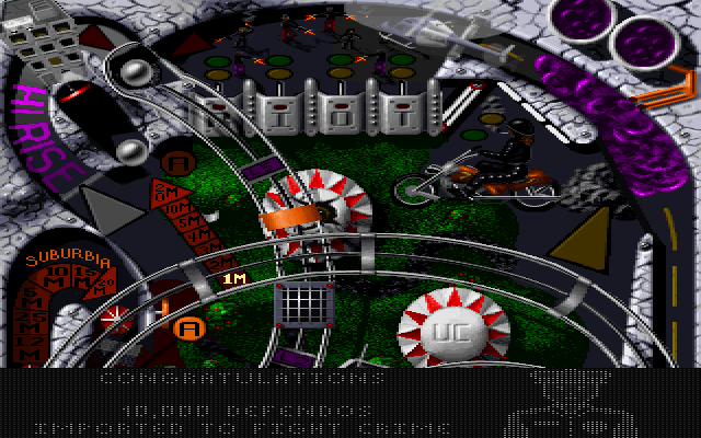 Extreme Pinball (DOS) screenshot: Urban Chaos