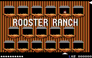 Crack'ed (Atari 7800) screenshot: In an egg fight at the rooster ranch