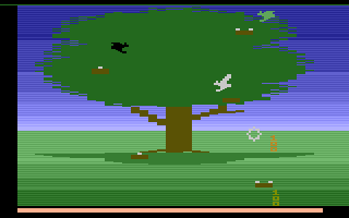 Crack'ed (Atari 2600) screenshot: Critters are stealing eggs!