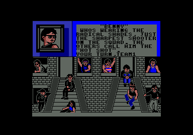 Street Sports Basketball (Amstrad CPC) screenshot: One of the available players