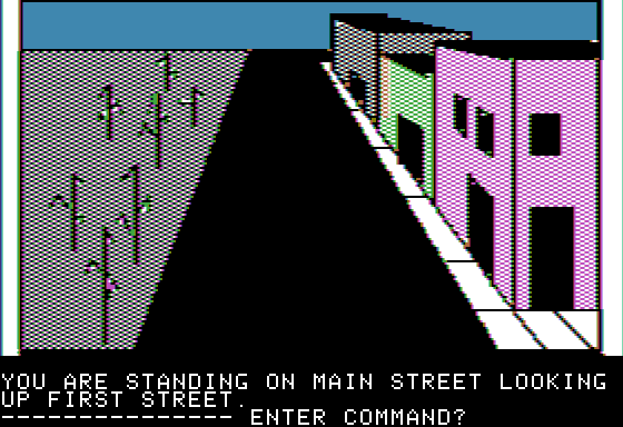 Hi-Res Adventure #3: Cranston Manor (Apple II) screenshot: The beginning