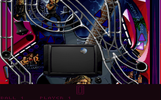 Extreme Pinball (DOS) screenshot: Rock Fantasy