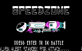 Speed Zone (DOS) screenshot: Game intro