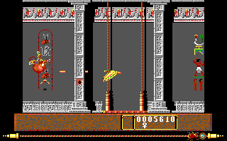 Eye of Horus (DOS) screenshot: Horus, transformed into a hawk.