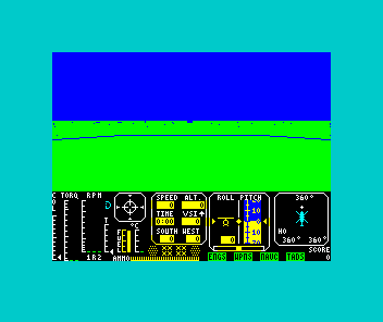 Tomahawk (ZX Spectrum) screenshot: On the ground