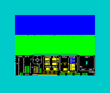 Tomahawk (ZX Spectrum) screenshot: Taking off