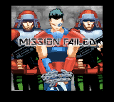 Bionic Commando: Elite Forces (Game Boy Color) screenshot: Mission failed