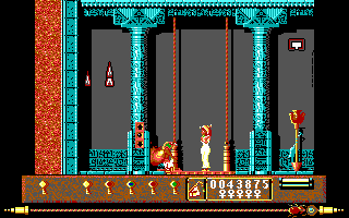 Eye of Horus (DOS) screenshot: With the correct item, you may summon Isis to help you.