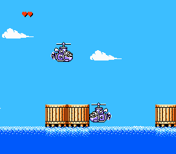 Disney's TaleSpin (NES) screenshot: Nasty helicopters