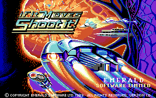 If It Moves, Shoot It! (DOS) screenshot: Title Screen (EGA)