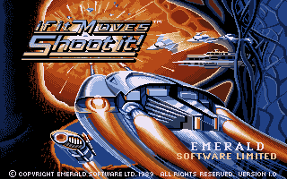 If It Moves, Shoot It! (DOS) screenshot: Title Screen (VGA)