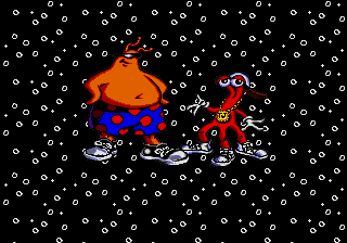 ToeJam & Earl (Genesis) screenshot: The 2 space dudes!
