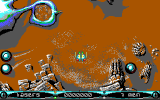 If It Moves, Shoot It! (DOS) screenshot: Start of gameplay
