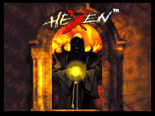 Hexen: Beyond Heretic (Nintendo 64) screenshot: Title screen.