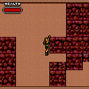 Tomb Raider: Quest for Cinnabar (ExEn) screenshot: You can haul yourself using those edges.