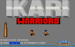 Ikari Warriors (Amiga) screenshot: Title screen