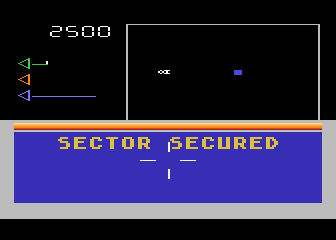 Star Trek: Strategic Operations Simulator (Atari 5200) screenshot: Sector complete!