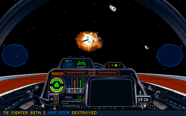 Star Wars: X-Wing (DOS) screenshot: Great shot!
