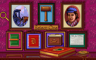 Sherlock Holmes: Consulting Detective - Volume III (DOS) screenshot: Interface orientation