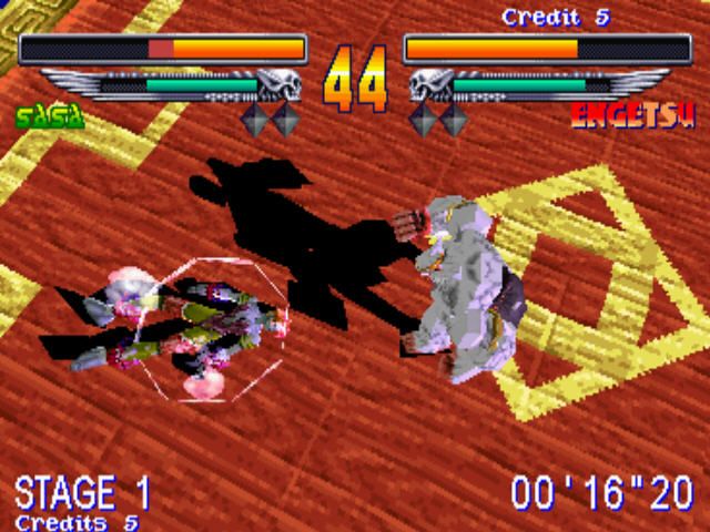 Yusha: Heaven's Gate (Arcade) screenshot: Top-down camera