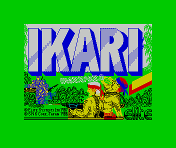 Ikari Warriors (ZX Spectrum) screenshot: Loading screen