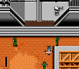 Ikari III: The Rescue (NES) screenshot: This game is pretty difficult!