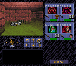 Eye of the Beholder (SNES) screenshot: In Game