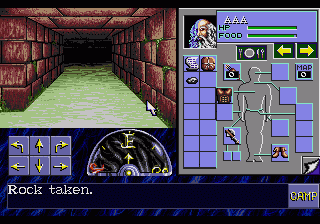 Eye of the Beholder (SEGA CD) screenshot: Our journey begins in the sewers.