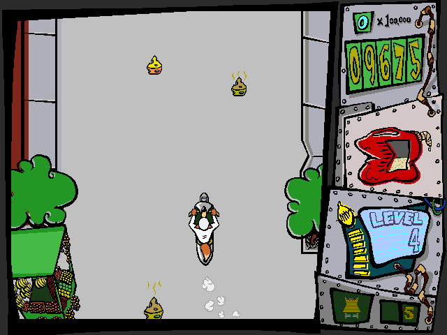 Spy Fox in Cheese Chase (Windows) screenshot: Beware The Stinky Cheese!