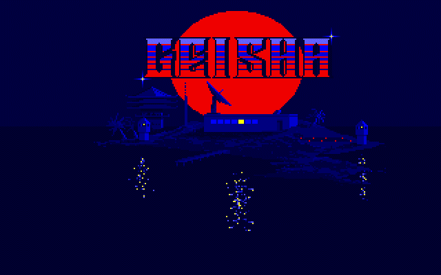 Geisha (DOS) screenshot: Title screen