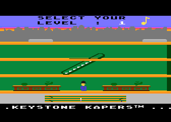 Keystone Kapers (Atari 8-bit) screenshot: Title screen