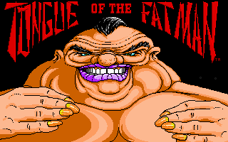Tongue of the Fatman (DOS) screenshot: Title Screen (MCGA/VGA)