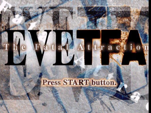 EVE: The Fatal Attraction (PlayStation) screenshot: Title screen
