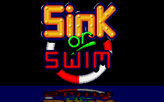 Sink or Swim (DOS) screenshot: Title Screen