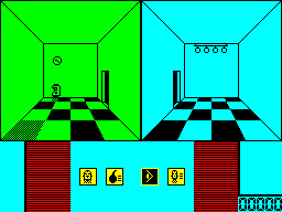 Deactivators (ZX Spectrum) screenshot: Movement mode