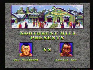 Toughman Contest (Genesis) screenshot: Another VS Screen
